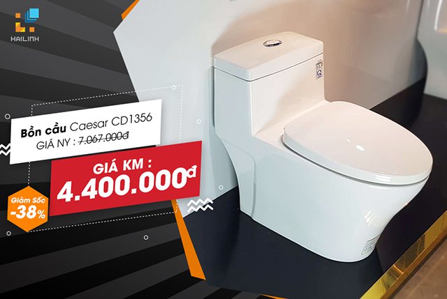 Bồn Caesar CD1356 giảm giá 38% rẻ nhất thị trường chỉ 4,400,000đ.