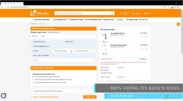 Cach mua hang online tren Hai Linh anh 6